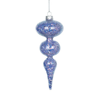 Luxury Indigo Finial Ornament with Shimmering Accents - ironyhome