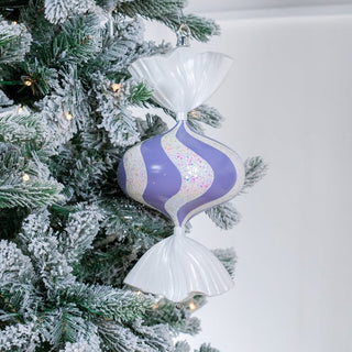 Luxury Lavender Ripple Onion Candy Ornament - ironyhome