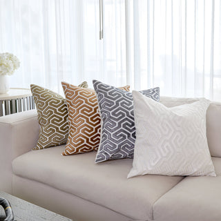 Lyra Sage Square Cotton Cushion - ironyhome