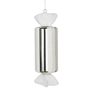 Matte White & Shiny Champagne BonBon Ornament - ironyhome