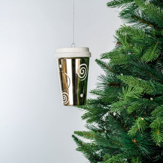 Matte White & Shiny Champagne Candy Ornament Set - ironyhome