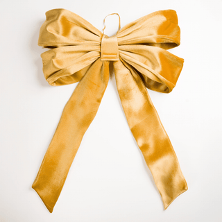 Medium Wired Velvet Bow - Irony Home