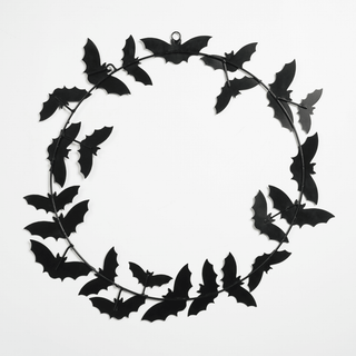 Metal Bat Wreath - Irony Home