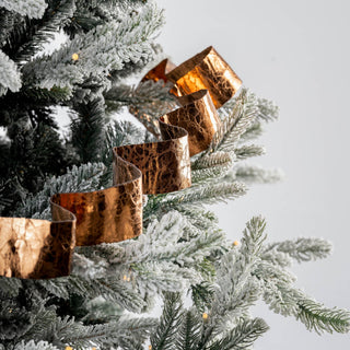 Metallic Brown Festive Ribbon Garland - ironyhome