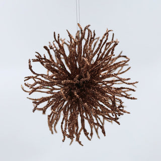 Metallic Brown Starburst Ornament - ironyhome