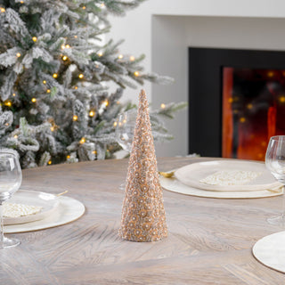 Metallic Flower And Lace Tabletop - ironyhome