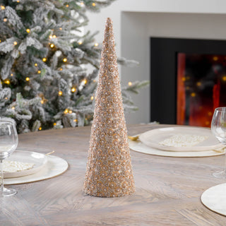 Metallic Flower And Lace Tabletop - ironyhome