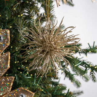 Metallic Gold Champagne Starburst Ornament - Irony Home