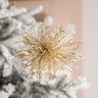 Metallic Gold Champagne Starburst Ornament - Irony Home