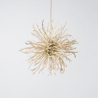 Metallic Gold Champagne Starburst Ornament - Irony Home