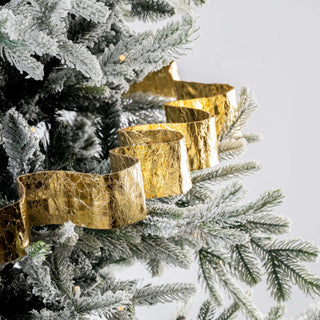 Metallic Gold Festive Ribbon Garland - ironyhome