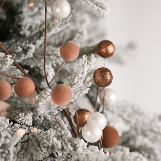 Mini Chocolate Brown Ball Garland - Irony Home