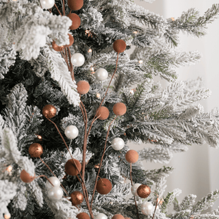 Mini Chocolate Brown Ball Garland - Irony Home