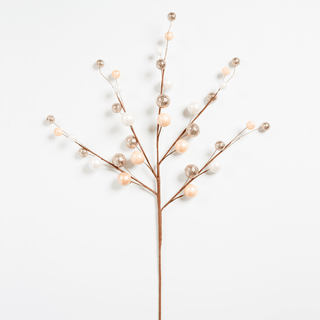 Mini Cream Brown Ball Pick - Irony Home