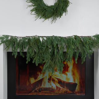Mixed Cypress Leaves Garland - ironyhome