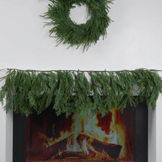 Mixed Cypress Leaves Garland - ironyhome