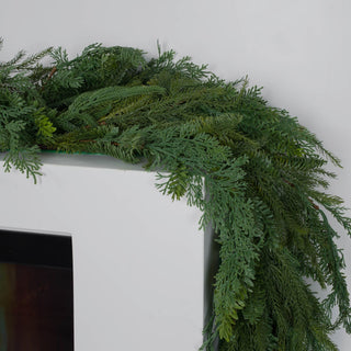 Mixed Cypress Leaves Garland - ironyhome