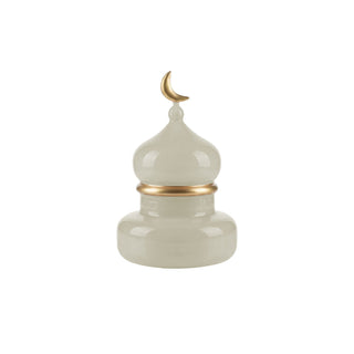 Moonlight Royale Glass Dome with Gold Detailing - ironyhome