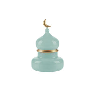 Moonlight Royale Glass Dome with Gold Detailing - ironyhome