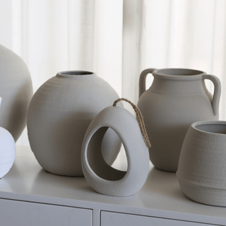 Natural Terracotta Amphora Vase - ironyhome