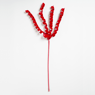 Noble Red Swirl Tree Pick - Irony Home