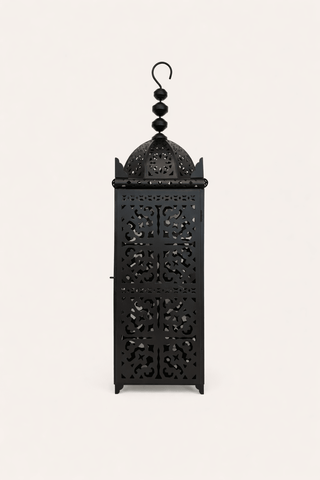 Noir Filigree Dome Lantern - ironyhome