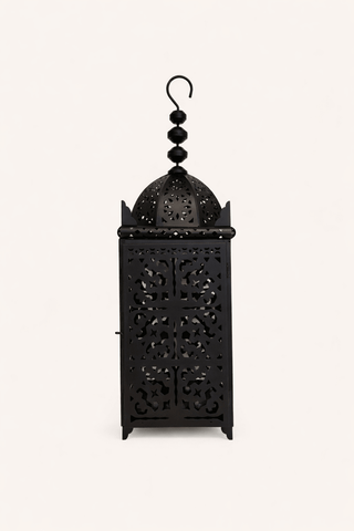 Noir Filigree Dome Lantern - ironyhome