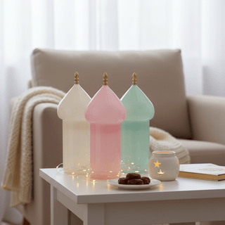 Noor Slimline Glass Dome with Gold Finial - ironyhome