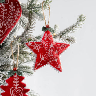 Nostalgia Knit Star Ornament - ironyhome