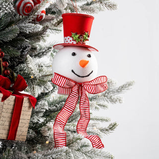 Nostalgia Snowman Head Ornament - ironyhome