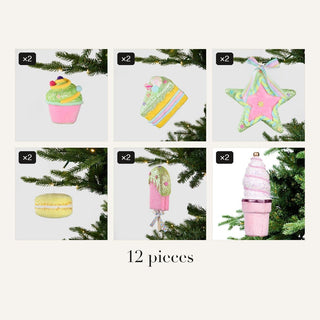 Patisserie Sweet Treats Ornament Set - Irony Home