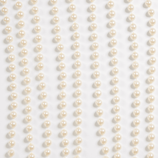 Pearl Beige Bead Garland 15 ft - Irony Home
