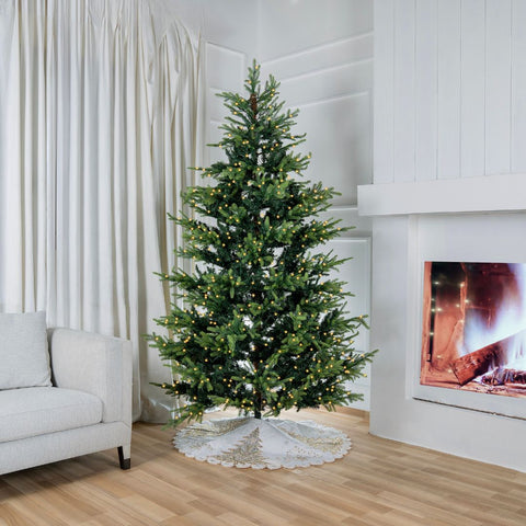 Pre - Lit Spruce Artificial Christmas Tree - ironyhome