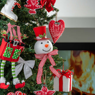 Red And White Swirl Ball Bunch Pick - ironyhome