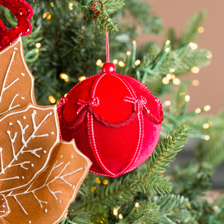 Red Ball with Bow - Irony Home