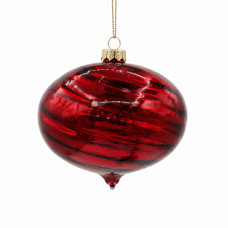 Red Glass Onion Hanging Ornament - Irony Home