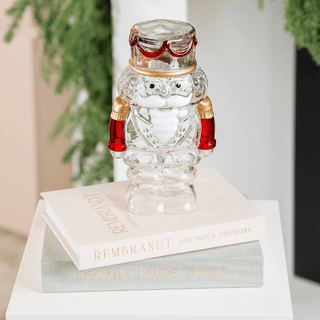 Red & Gold Clear Nutcracker Figurine - Irony Home