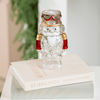 Red & Gold Clear Nutcracker Figurine - Irony Home