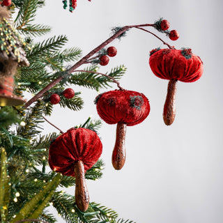 Red & Green Mushroom Spray Pick - ironyhome