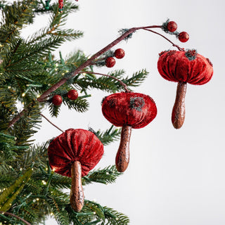 Red & Green Mushroom Spray Pick - ironyhome