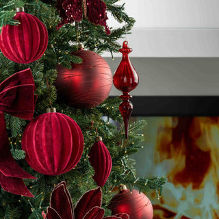 Red Hanging Finial Ornament - Irony Home