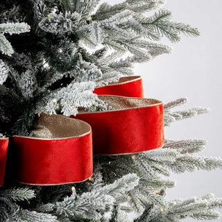 Red Ribbon With Wired Edges - ironyhome