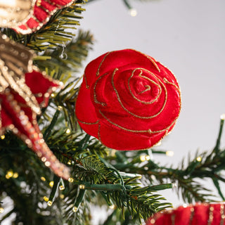 Red Rose Clip - on Ornament - ironyhome
