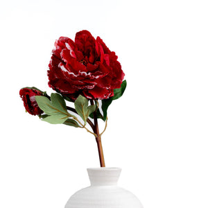 Red Winter Faux Peony