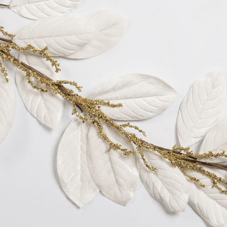 Regal Velvet Magnolia Leaf Tree Garland - Irony Home