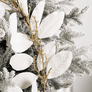 Regal Velvet Magnolia Leaf Tree Garland - Irony Home