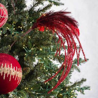 Retro Burgundy Feather Pick - ironyhome