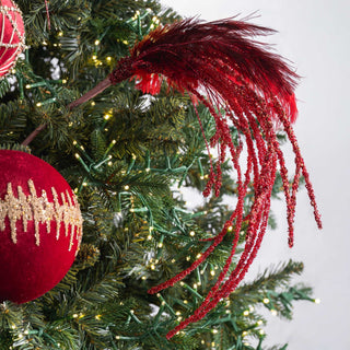 Retro Burgundy Feather Pick - ironyhome