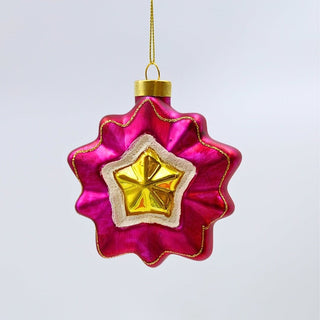 Retro Multicolored Ribbed Star Ornament - ironyhome