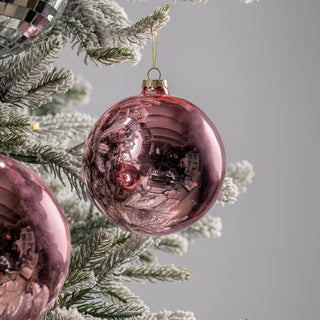Rose Pink Mirror Finish Ball - ironyhome